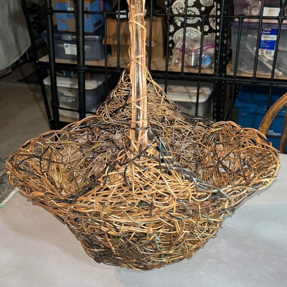 Extra Large Decorative Basket Handmade Never Used